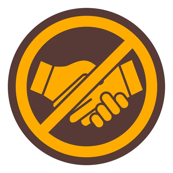 Hand Holding Handshake Icon Flat Design Style Eps —  Vetores de Stock