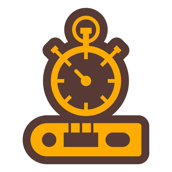 Stopwatch Icon Outline Illustration Timer Vector Icons Web — Stock Vector