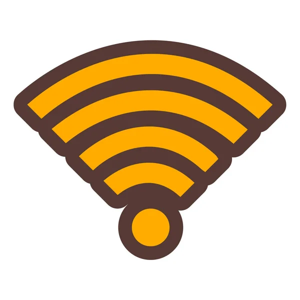 Wifi Pictograma Web Ilustrație Simplă — Vector de stoc