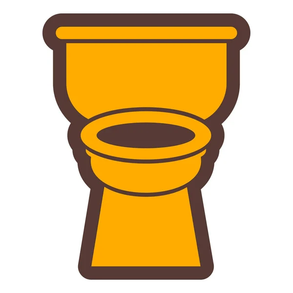 Туалет Веб Иконка Простой Дизайн — стоковый вектор