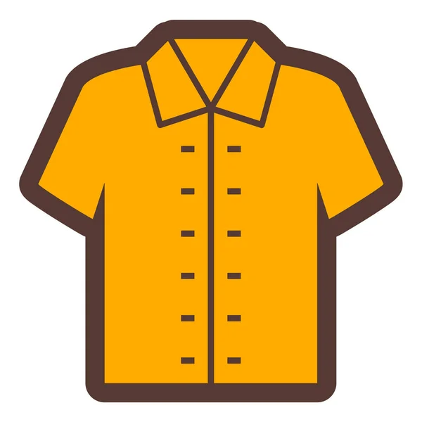 Shirt Web Icon Simple Illustration — Stock Vector