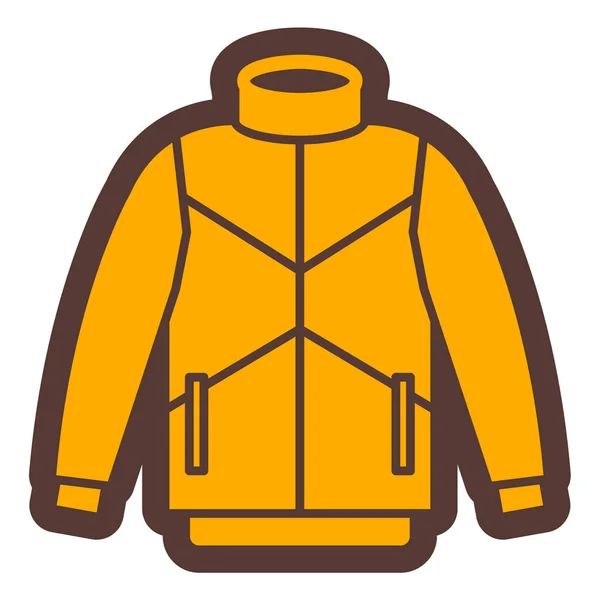 Icono Chaqueta Ilustración Vectorial — Vector de stock