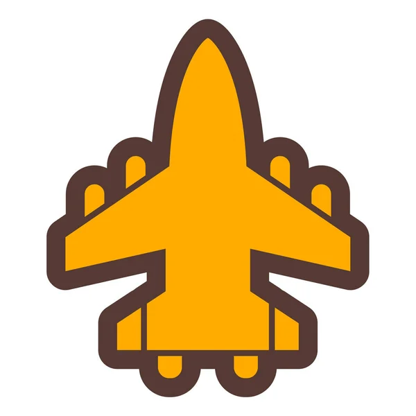 Avión Icono Web Ilustración Simple — Archivo Imágenes Vectoriales