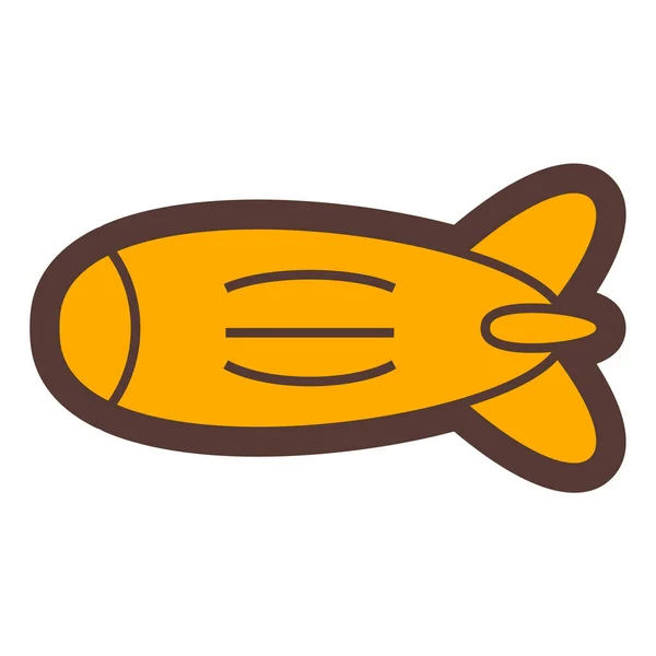 Pescado Icono Web Ilustración Simple — Vector de stock