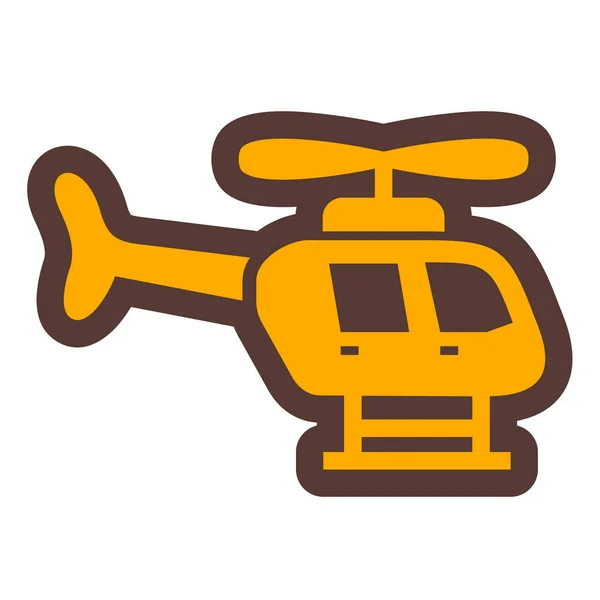 Ilustración Vectorial Icono Helicóptero — Archivo Imágenes Vectoriales
