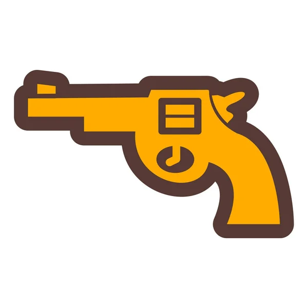 Vector Illustration Gun Icon — Stock Vector