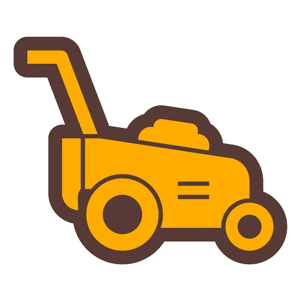 Tracteur Icône Web Illustration Simple — Image vectorielle