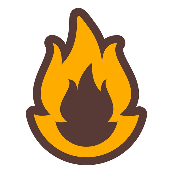 Feuerflammensymbol Vektorillustration — Stockvektor