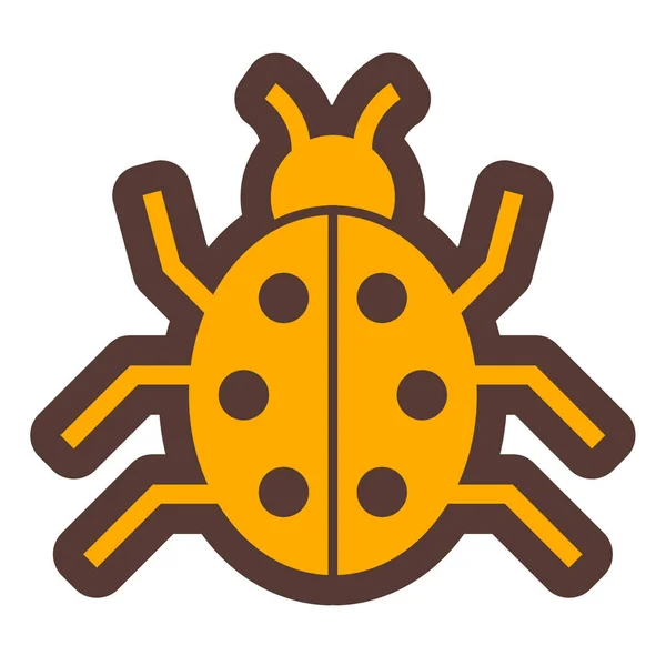 Insecto Icono Web Ilustración Simple — Vector de stock