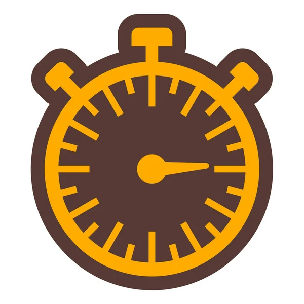 Pictogram Stopwatch Platte Illustratie Van Timer Vector Pictogrammen Voor Web — Stockvector