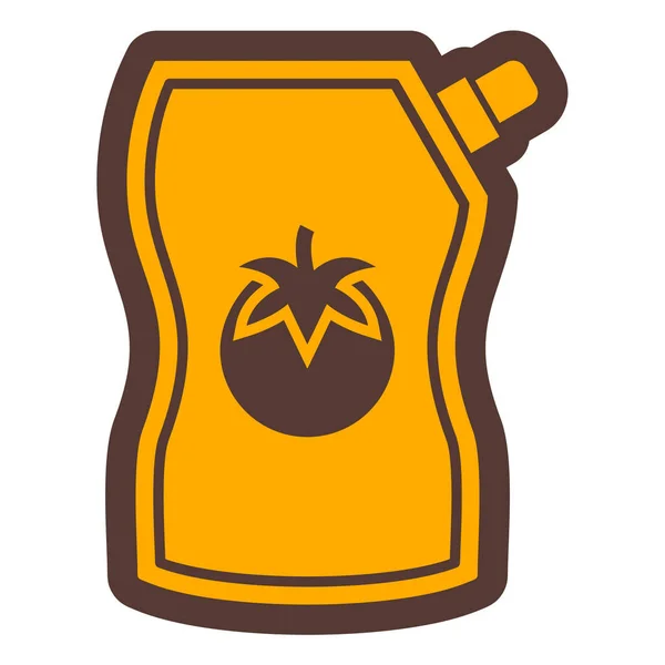 Jugo Icono Web Ilustración Simple — Vector de stock