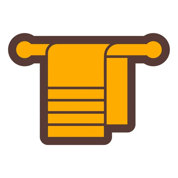 Towel Icon Outline Illustration Water Heater Vector Icons Web — ストックベクタ