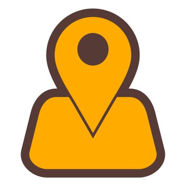 konum. Web simgesi basit illüstrasyon