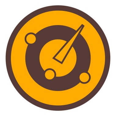 Moda biçimi izole edilmiş arkaplanda hız göstergesi simgesi