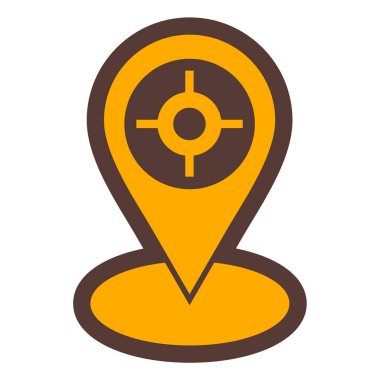 konum. Web simgesi basit illüstrasyon