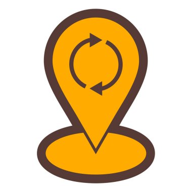 Harita işaretleyici. Basit tasarım