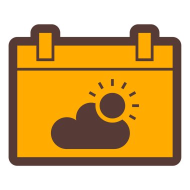 Takvim. Web simgesi basit illüstrasyon