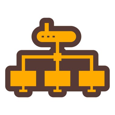 hiyerarşi. Web simgesi basit illüstrasyon