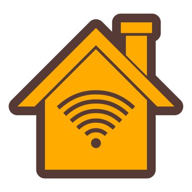 ev, ev, emlak, internet, teknoloji, web simgesi. vektör illüstrasyonu