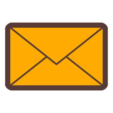 Mektup. Web simgesi basit illüstrasyon