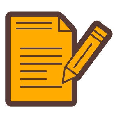 Belge. Web simgesi basit illüstrasyon