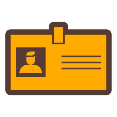 Kimlik kartı. Basit resimleme