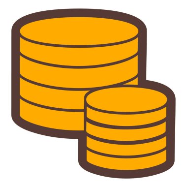 veritabanı. Web simgesi basit illüstrasyon