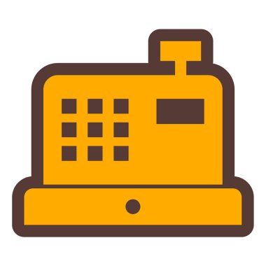 Otel ve iş hattı vektör simgesi.