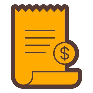 Belge. Web simgesi basit illüstrasyon