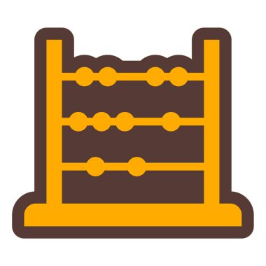 Abaküs. Web simgesi basit illüstrasyon