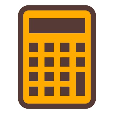 Hesap makinesi simgesi. Web için iş hesaplama vektör simgelerinin basit illüstrasyonu