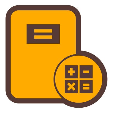 Hesap makinesi. Web simgesi basit illüstrasyon