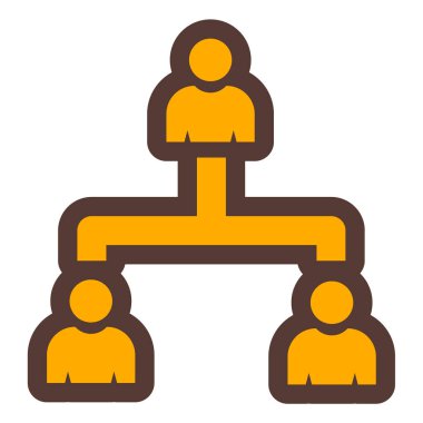 iş yönetimi simgesi, vektör illüstrasyonu