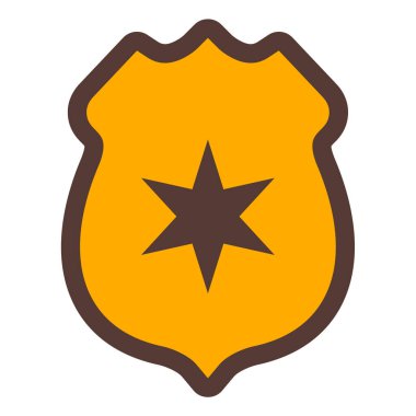 kalkan ikon vektör illüstrasyonu