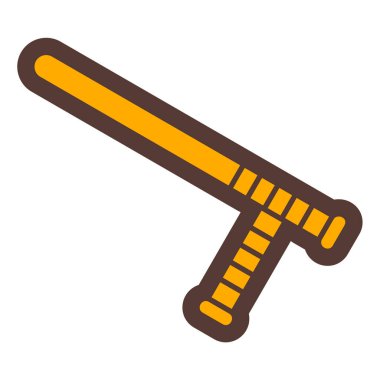 Bir beyzbol ikonunun vektör illüstrasyonu