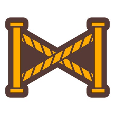 bariyer simgesi vektör illüstrasyonu