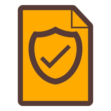 Kalkan. Web simgesi basit illüstrasyon