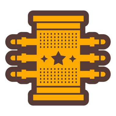 Otel simgesi vektör illüstrasyonu