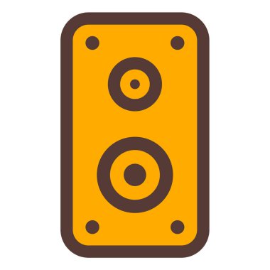 Konuşmacı. Web simgesi basit illüstrasyon