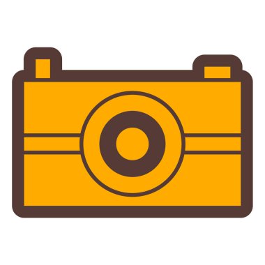 Kamera. Web simgesi basit illüstrasyon