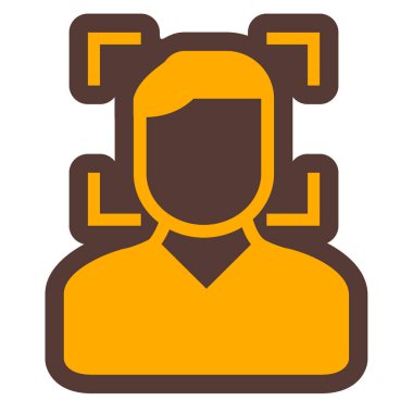 avatar. Web simgesi basit illüstrasyon