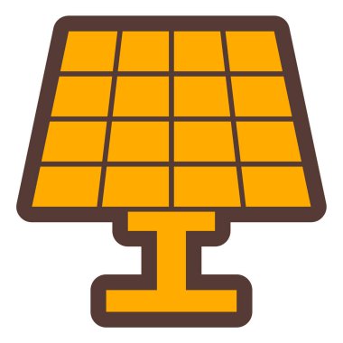 Güneş paneli. Web simgesi