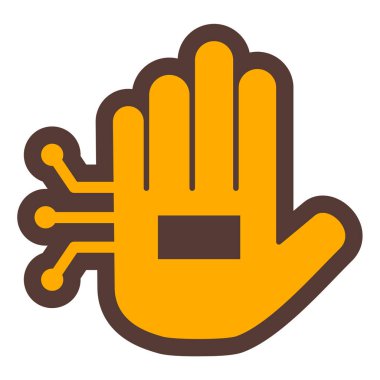 el simgesi vektör illüstrasyonu