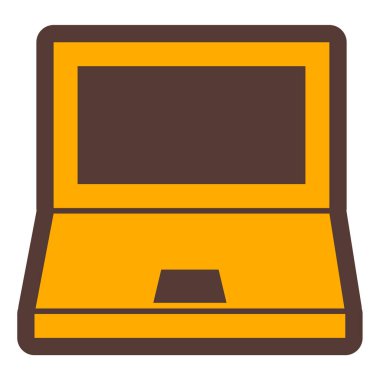 Bilgisayar. Web simgesi basit illüstrasyon