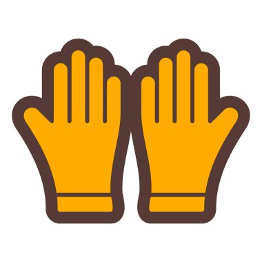 Eldiven. Web simgesi basit illüstrasyon