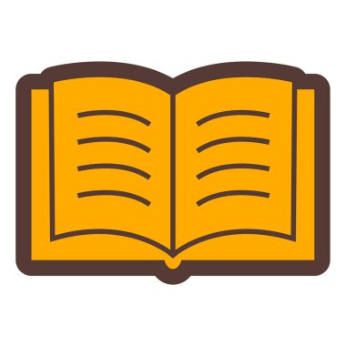 Kitap. Web simgesi basit illüstrasyon