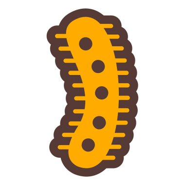 Bir tırtıl simgesinin vektör çizimi