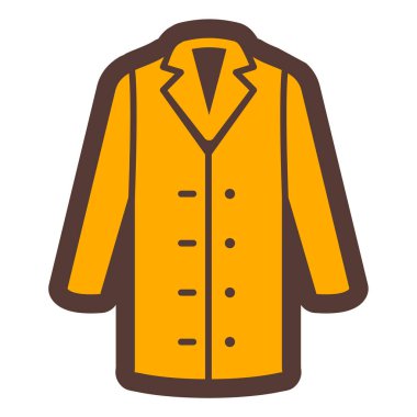 Ceket. Web simgesi basit illüstrasyon