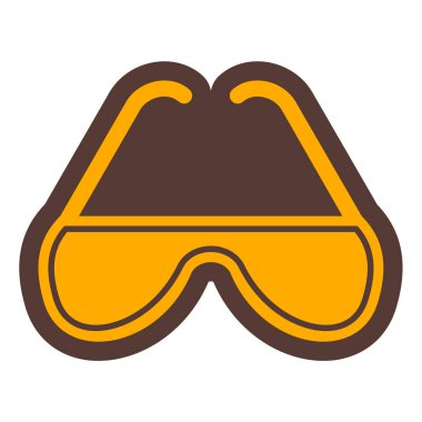 Gözlük. Web simgesi basit illüstrasyon