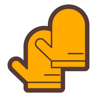 Eldiven. Web simgesi basit illüstrasyon